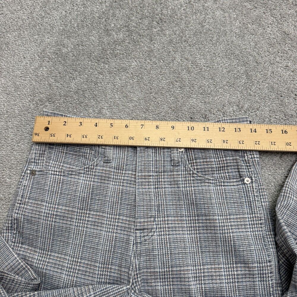 Madewell Stovepipe Ankle Jeans Womens 27 Glen Plaid Gray Straight Leg High Rise - Picture 10 of 16